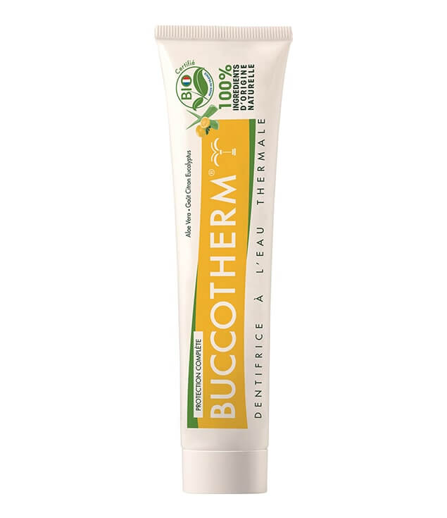 BUCCOTHERM | COMPLETE PROTECTION TOOTHPASTE WITH LEMON EUCALYPTUS TASTE ORGANIC CERTIFIED